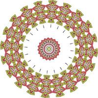 conception de mandala moderne avec une belle couleur photo