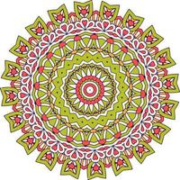 fond abstrait avec un motif de mandala coloré. modèles de thérapie anti-stress photo