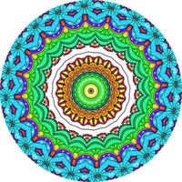 fond de mandala de paillettes multicolores photo