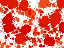 dot spread peinture de couleur rouge et orange suffuse sur fond de papier blanc oeuvre abstraite arts contemporains, papier artistique, espace pour copie de cadre écrire carte postale photo