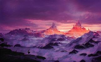 montagnes fantasy arrière-plans jeu site web paysages photo