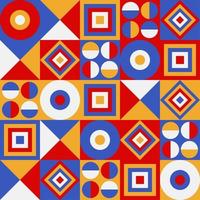 motif néo géométrique multicolore photo