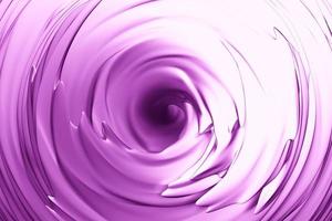 Illustration 3D d'un motif hypnotique. cercles chatoyants violets abstraits et paillettes. design de fond luxueux photo