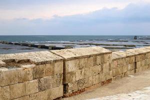 acre israël 18 janvier 2020. l'ancienne ville portuaire d'akko dans le nord-ouest d'israël sur la mer méditerranée. photo