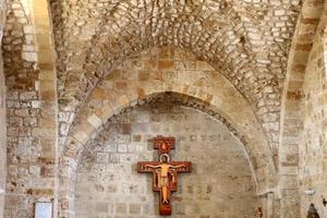 acre israël 18 janvier 2020. l'ancienne ville portuaire d'akko dans le nord-ouest d'israël sur la mer méditerranée. photo