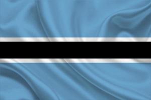 drapeau 3d du botswana sur tissu photo