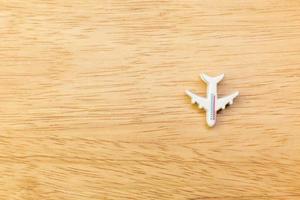 avion mini jouet gros plan image pour le contenu de voyage. photo