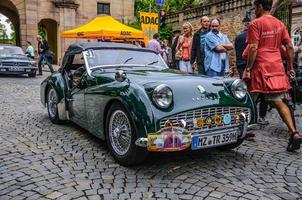 fulda, allemagne - mai 2013 triumph tr3 sports cabrio roadster re photo