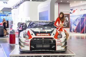 moscou - août 2016 nissan gt-r nismo gt3 présenté au salon international de l'automobile mias moscou le 20 août 2016 à moscou, russie photo