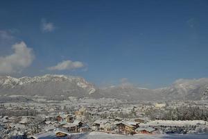 paysage de montagne d'hiver photo