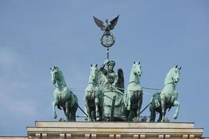 Berlin, Allemagne - 15 septembre 2014. Le monument de la porte de Brandebourg à Berlin le 15 septembre 2014 photo