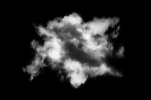 nuage texturé, noir abstrait, isolé sur fond noir photo