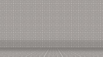 chambre grise avec motif abstrait photo