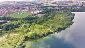 images aériennes et vue en grand angle de la campagne britannique, images de drones photo