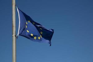drapeau de l'union europe closeup photo