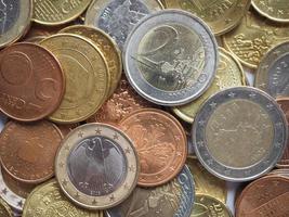 fond de pièces en euros photo