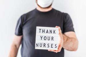 remerciez votre concept d'infirmières photo