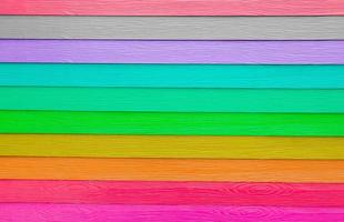 le coloré du bois artificiel avec un dégradé de couleurs pastel. photo