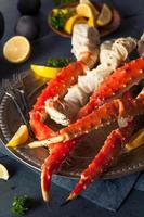 pattes de crabe royal d'Alaska bio cuites photo