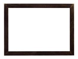 cadre photo moderne en bois brun foncé plat