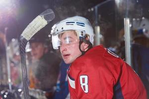 portrait de joueur de hockey sur glace photo