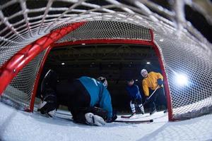 gardien de but de hockey sur glace photo