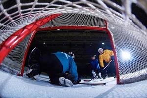 gardien de but de hockey sur glace photo