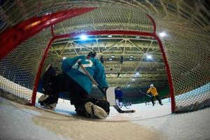 gardien de but de hockey sur glace photo