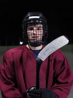 portrait de joueur de hockey photo