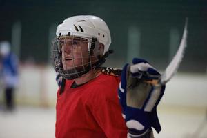 portrait de joueur de hockey sur glace photo