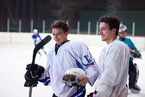 joueurs de hockey sur glace photo