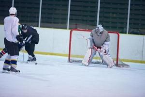 gardien de but de hockey sur glace photo