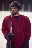portrait de joueur de hockey sur glace photo