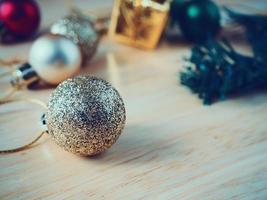 décorations de noël sur bois photo