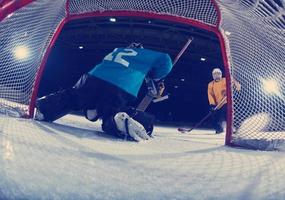 gardien de but de hockey sur glace photo