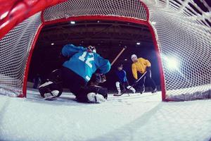 gardien de but de hockey sur glace photo