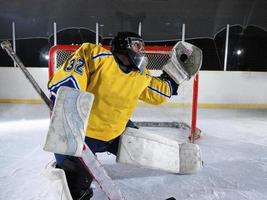 gardien de but de hockey sur glace photo