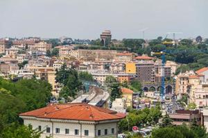 série de voyage - italie. vue au-dessus du centre-ville de rome, italie. photo