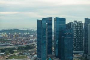 vue sur les toits de la ville de singapour photo