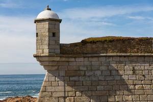 castelo do queijo ou château du fromage ou forte de francisco xavier à porto, portugal photo