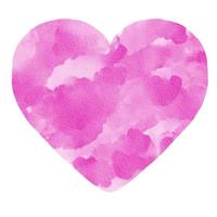 fond de tache de peinture aquarelle coeur rose violet clair photo