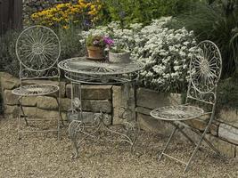 l'heure d'été dans un jardin allemand photo