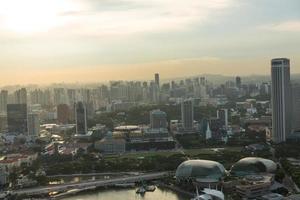 vue sur les toits de la ville de singapour photo