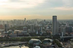 vue sur les toits de la ville de singapour photo