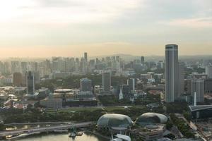 vue sur les toits de la ville de singapour photo