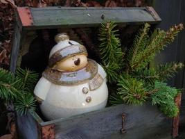 l'heure d'hiver dans un jardin allemand photo