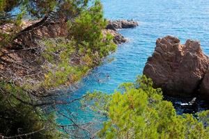 Vue sur la costa brava catalane, sant feliu de guixols, espagne photo