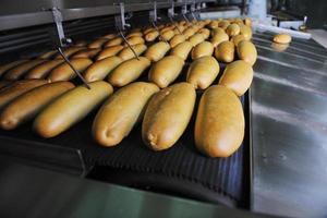 production d'usine de pain photo