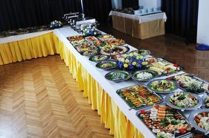 vue de la nourriture sous forme de buffet photo