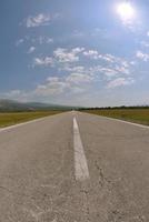 vue sur la route de campagne photo